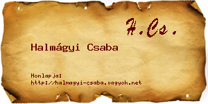 Halmágyi Csaba névjegykártya